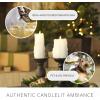 imageLuminara Wax Drip Flameless LED Candle White 3quot x 65quot Timer Function Real Wax Pillar Battery Operated Unscented Safe LongLastingWhite