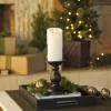 imageLuminara Wax Drip Flameless LED Candle White 3quot x 65quot Timer Function Real Wax Pillar Battery Operated Unscented Safe LongLastingWhite
