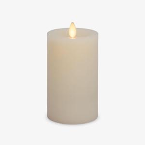 imageLuminara  Flameless LED Battery Operated Flickering Pillar Candles  Pearl Ivory  Pack of 13x55  Realistic Moving Flame Real Wax IndoorOutdoor3 x 55