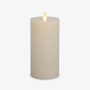 imageLuminara  Flameless LED Battery Operated Flickering Pillar Candles  Pearl Ivory  Pack of 13x55  Realistic Moving Flame Real Wax IndoorOutdoor3 x 65