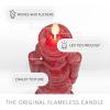 imageLuminara  Flameless Holiday LED Candle Battery Operated Moving Flame  Red Nutcracker  Pack of 13x7  Unscented Indoor Realistic Flickering SafeNutcracker