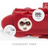 imageLuminara  Flameless Holiday LED Candle Battery Operated Moving Flame  Red Truck  Pack of 173x55x55  Auto Timer Builtin 5Hour Timer CandleTrain