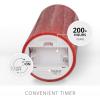 imageLuminara Selenite Looking Flameless Candle Holiday Red 3quot x 45quot Battery Operated Real Wax Moving Flame LED Pillar wTimer Home Decor UnscentedHoliday Red