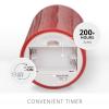 imageLuminara Selenite Looking Flameless Candle Holiday Red 3quot x 45quot Battery Operated Real Wax Moving Flame LED Pillar wTimer Home Decor UnscentedHoliday Red
