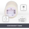 imageMatchless Candle Co by Luminara Set of 3 3quot x 45quot55quot65quot Flameless LED Flickering Battery Candle Moving Flame Pillar Melted Edge Real Wax Smooth Finish Bright RedIvory