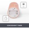 imageMatchless Candle Co by Luminara Set of 3 3quot x 45quot55quot65quot Flameless LED Flickering Battery Candle Moving Flame Pillar Melted Edge Real Wax Smooth Finish Bright RedPastel Pink
