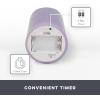 imageMatchless Candle Co by Luminara Set of 3 3quot x 45quot55quot65quot Flameless LED Flickering Battery Candle Moving Flame Pillar Melted Edge Real Wax Smooth Finish Bright RedPastel Purple
