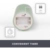 imageMatchless Candle Co by Luminara Set of 3 3quot x 45quot55quot65quot Flameless LED Flickering Battery Candle Moving Flame Pillar Melted Edge Real Wax Smooth Finish Bright RedPastel Green