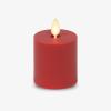 imageLuminara Outdoor Votive Flameless LED Candle Cherry Red 2quot x 32quot Moving Flame Battery Operated Timer Remote Ready IPX4 Matte Plastic FinishSalsa