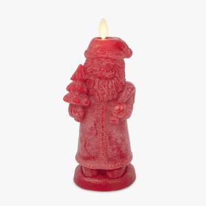 imageLuminara  Flameless Holiday LED Candle Battery Operated Moving Flame  Red Nutcracker  Pack of 13x7  Unscented Indoor Realistic Flickering SafeRed Santa
