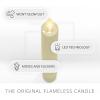 imageLuminara  Flameless Battery Operated Taper Candle  Red  Pack of 21x6 inch  LED Flickering Flame  Realistic Safe for Home Kids and PetsBeige