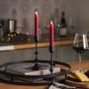 imageLuminara  Flameless Battery Operated Taper Candle  Red  Pack of 21x6 inch  LED Flickering Flame  Realistic Safe for Home Kids and PetsRed