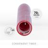 imageLuminara  Flameless Battery Operated Taper Candle  Red  Pack of 21x6 inch  LED Flickering Flame  Realistic Safe for Home Kids and PetsRed