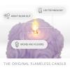 imageLuminara  Flameless Holiday Crystal Beads Glitter Sphere Candle  Candy Cane Red  Pack of 14x425  Auto Timer Builtin 5Hour Timer Indoor UseLavender