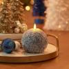 imageLuminara  Flameless Holiday Crystal Beads Glitter Sphere Candle  Candy Cane Red  Pack of 14x425  Auto Timer Builtin 5Hour Timer Indoor UseSpring Lake