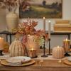 imageLuminara  Flameless LED Battery Operated Flickering Pillar Candles  Raisin Pack of 13x45  Realistic Moving Flame Real Wax IndoorOutdoor DecorIrish Cream
