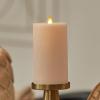 imageLuminara  Flameless LED Battery Operated Flickering Pillar Candles  Raisin Pack of 13x45  Realistic Moving Flame Real Wax IndoorOutdoor DecorIrish Cream