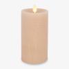 imageLuminara  Flameless LED Battery Operated Flickering Pillar Candles  Raisin Pack of 13x45  Realistic Moving Flame Real Wax IndoorOutdoor DecorIrish Cream