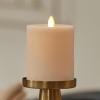 imageLuminara  Flameless LED Battery Operated Flickering Pillar Candles  Raisin Pack of 13x45  Realistic Moving Flame Real Wax IndoorOutdoor DecorIrish Cream