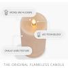 imageLuminara  Flameless LED Battery Operated Flickering Pillar Candles  Raisin Pack of 13x45  Realistic Moving Flame Real Wax IndoorOutdoor DecorIrish Cream