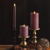 imageLuminara  Flameless LED Battery Operated Flickering Pillar Candles  Raisin Pack of 13x45  Realistic Moving Flame Real Wax IndoorOutdoor DecorRaisin