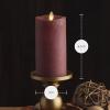 imageLuminara  Flameless LED Battery Operated Flickering Pillar Candles  Raisin Pack of 13x45  Realistic Moving Flame Real Wax IndoorOutdoor DecorRaisin