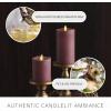 imageLuminara  Flameless LED Battery Operated Flickering Pillar Candles  Raisin Pack of 13x45  Realistic Moving Flame Real Wax IndoorOutdoor DecorRaisin