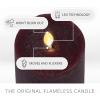 imageLuminara  Flameless LED Battery Operated Flickering Pillar Candles  Raisin Pack of 13x45  Realistic Moving Flame Real Wax IndoorOutdoor DecorRaisin