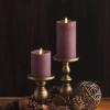 imageLuminara  Flameless LED Battery Operated Flickering Pillar Candles  Raisin Pack of 13x45  Realistic Moving Flame Real Wax IndoorOutdoor DecorRaisin