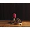 imageLuminara  Flameless LED Battery Operated Flickering Pillar Candles  Raisin Pack of 13x45  Realistic Moving Flame Real Wax IndoorOutdoor DecorRed