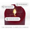 imageLuminara  Flameless LED Battery Operated Flickering Pillar Candles  Raisin Pack of 13x45  Realistic Moving Flame Real Wax IndoorOutdoor DecorRed
