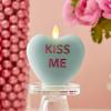 imageLuminara Candy Heart Be Mine Gentle Lavender Candle Flameless RealFlame Romantic Battery Operated LED Decor Valentines Day Collection 35quot x 45quotFresh Mint