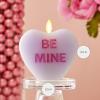 imageLuminara Candy Heart Be Mine Gentle Lavender Candle Flameless RealFlame Romantic Battery Operated LED Decor Valentines Day Collection 35quot x 45quotGentle Lavender