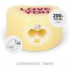 imageLuminara Candy Heart Be Mine Gentle Lavender Candle Flameless RealFlame Romantic Battery Operated LED Decor Valentines Day Collection 35quot x 45quotLemon Chiffon