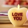 imageLuminara Candy Heart Be Mine Gentle Lavender Candle Flameless RealFlame Romantic Battery Operated LED Decor Valentines Day Collection 35quot x 45quotLemon Chiffon