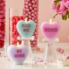 imageLuminara Candy Heart Be Mine Gentle Lavender Candle Flameless RealFlame Romantic Battery Operated LED Decor Valentines Day Collection 35quot x 45quotPastel Orchid