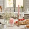 imageLuminara Crystal Rose Flameless Candle  36quot x 43quot Rosebud Pillar  Real Flame Technology wFlickering LED Light  Perfect for Mothers DayCrystal Rose