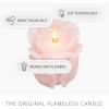 imageLuminara Crystal Rose Flameless Candle  36quot x 43quot Rosebud Pillar  Real Flame Technology wFlickering LED Light  Perfect for Mothers DayCrystal Rose