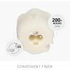 imageLuminara Crystal Rose Flameless Candle  36quot x 43quot Rosebud Pillar  Real Flame Technology wFlickering LED Light  Perfect for Mothers DaySnow White
