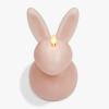 imageLuminara Easter Bunny Candle Gentle Lavender 48quot x 8quot Flameless RealFlame HolidayInspired Decor AA Batteries Flickering LED FlameDusky Rose
