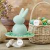 imageLuminara Easter Bunny Candle Gentle Lavender 48quot x 8quot Flameless RealFlame HolidayInspired Decor AA Batteries Flickering LED FlameFresh Mint