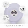 imageLuminara Easter Bunny Candle Gentle Lavender 48quot x 8quot Flameless RealFlame HolidayInspired Decor AA Batteries Flickering LED FlameGentle Lavender