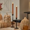 imageLuminara Flameless Candle Taper 1quot x 95quot Melted Top Real Wax Unscented Remote Ready Timer Crystal RoseAdobe Smooth