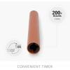imageLuminara Flameless Candle Taper 1quot x 95quot Melted Top Real Wax Unscented Remote Ready Timer Crystal RoseAdobe Smooth