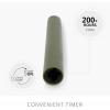 imageLuminara Flameless Candle Taper 1quot x 95quot Melted Top Real Wax Unscented Remote Ready Timer Crystal RoseLoden Green