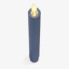 imageLuminara Flameless Candle Taper 1quot x 95quot Melted Top Real Wax Unscented Remote Ready Timer Crystal RoseSpring Lake