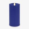 imageLuminara Outdoor Flameless LED Candle Cherry Red 325quot x 7quot Moving Flame Pillar Timer Battery Operated Premium Plastic IPX4 Water ResistanceVivid Ultramarine