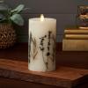imageLuminara Realistic Artificial Moving Flame Pillar Candle with Lavender ampamp Rosemary Inclusion  Moving Flame LED Battery Operated Lights  Remote Ready  Remote Sold Separately  325quot x 65quot65inch