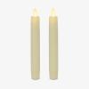 imageLuminara  Flameless Battery Operated Taper Candle  Red  Pack of 21x6 inch  LED Flickering Flame  Realistic Safe for Home Kids and PetsBeige