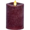 imageLuminara  Flameless LED Battery Operated Flickering Pillar Candles  Raisin Pack of 13x45  Realistic Moving Flame Real Wax IndoorOutdoor DecorRaisin